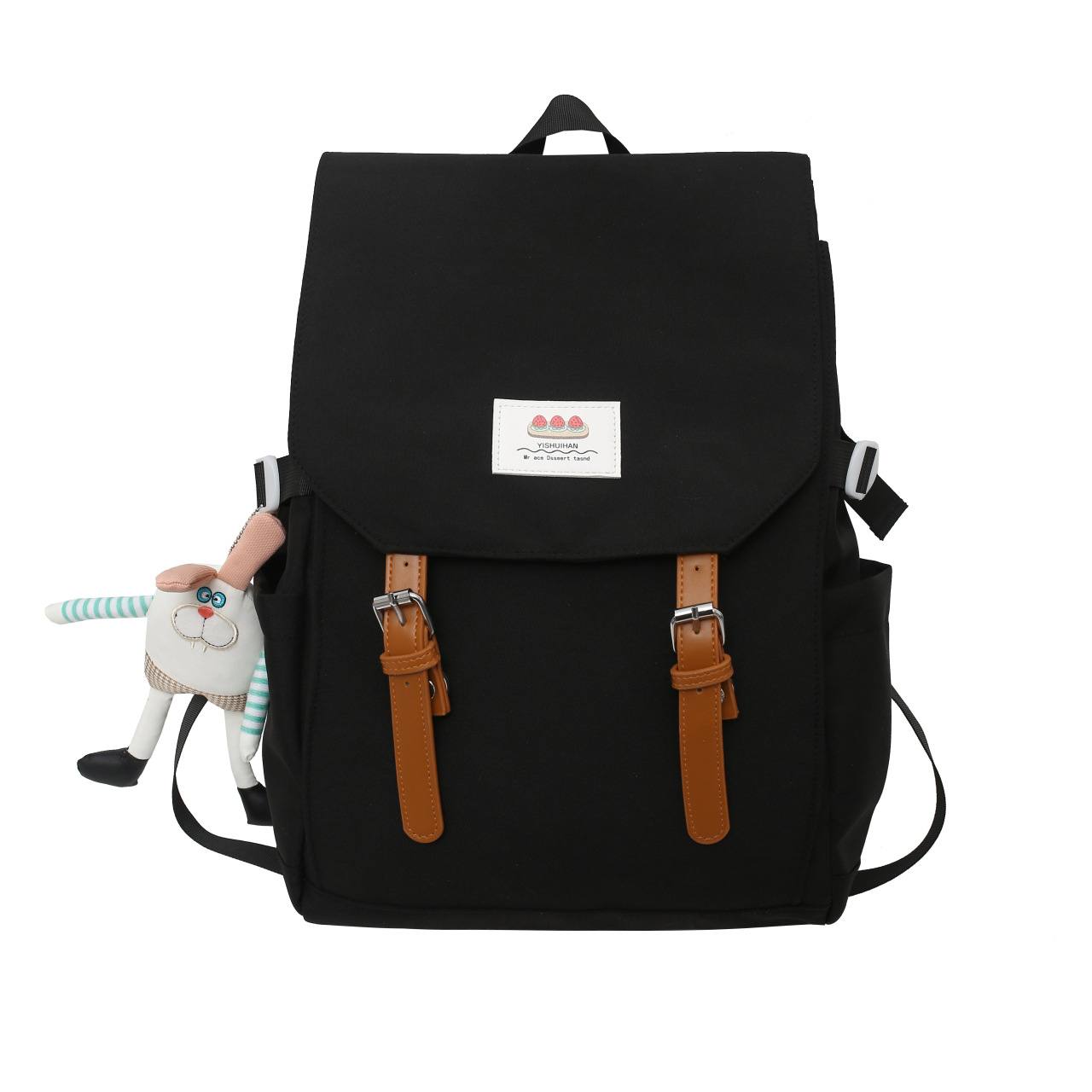 New Japanese-style ins sweet school style backpack for primary school students, high appearance level flip cover casual backpack Item Picture