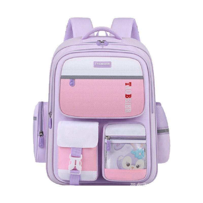 New children's schoolbag for girls, Grade 12, Grade 36, three-dimensional large-capacity backrest backpack Item Picture