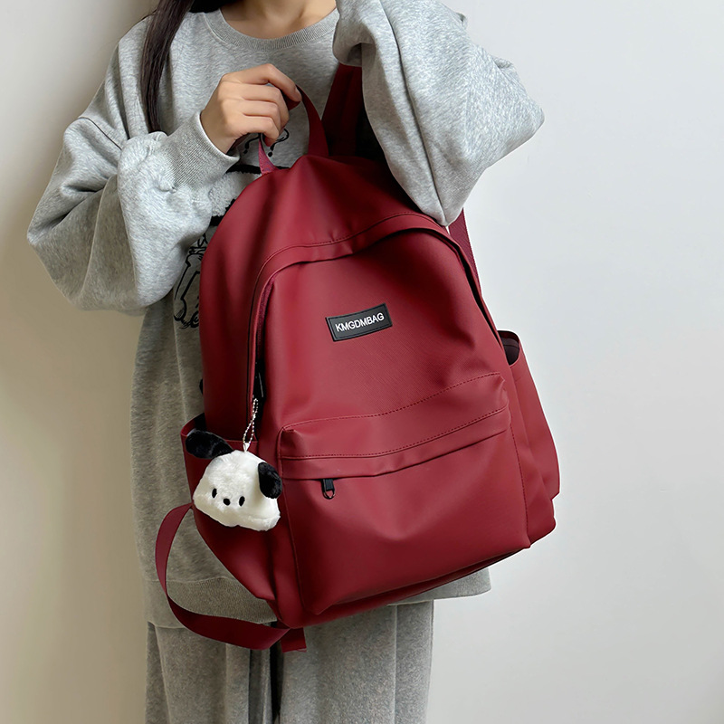 High-appearance-level forest-style couple backpack, Korean-style Instagram simple and artistic college style college student commuting backpack full figure