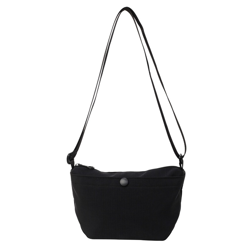 Canvas bag for women's summer 2024 new style, niche, fashionable and simple single-shoulder crossbody bag, high-end women's dumpling bag Item Picture