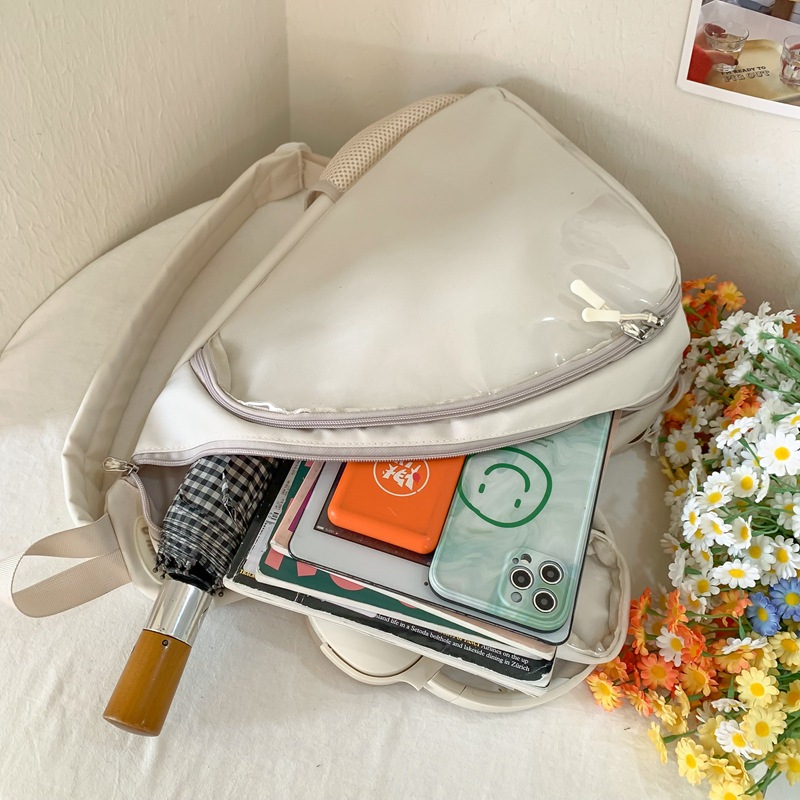 Forest-style cute girl crossbody bag, transparent layer, slappy chest bag, casual commuting bag for class, girls' single-shoulder crossbody bag Application Scenario
