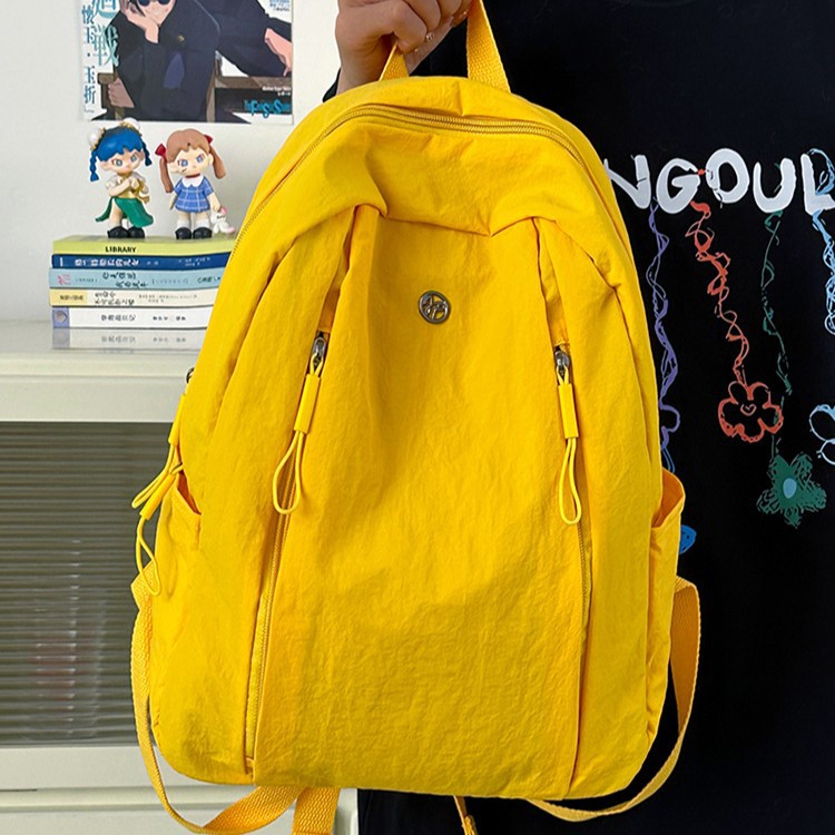 Korean version, Japanese style, large-capacity backpack, multi-functional, simple and versatile, lightweight, outdoor travel, water-resistant small backpack Specification drawing