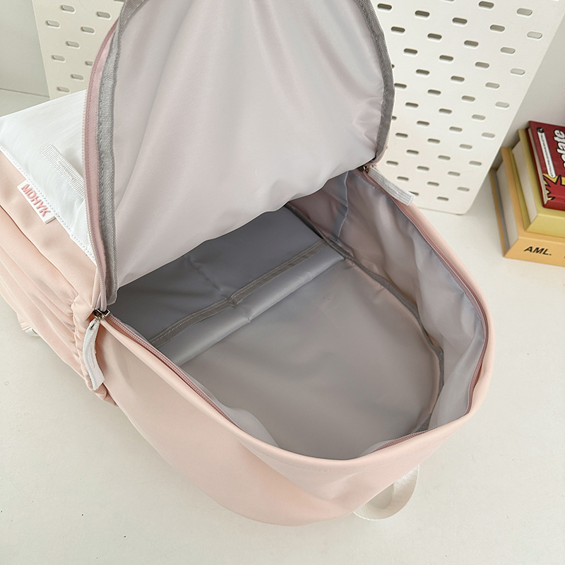 Forest-style college students' Instagram minimalist campus schoolbag, Japanese-style versatile backpack, solid-color large-capacity lightweight backpack Application Scenario