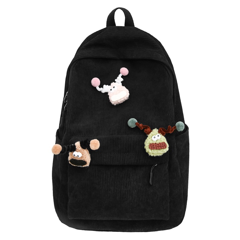 Japanese-style inS-style schoolbags for junior and senior high school students, Korean-style fresh, cute and soft girl backpacks, casual and versatile single-shoulder bags Item Picture