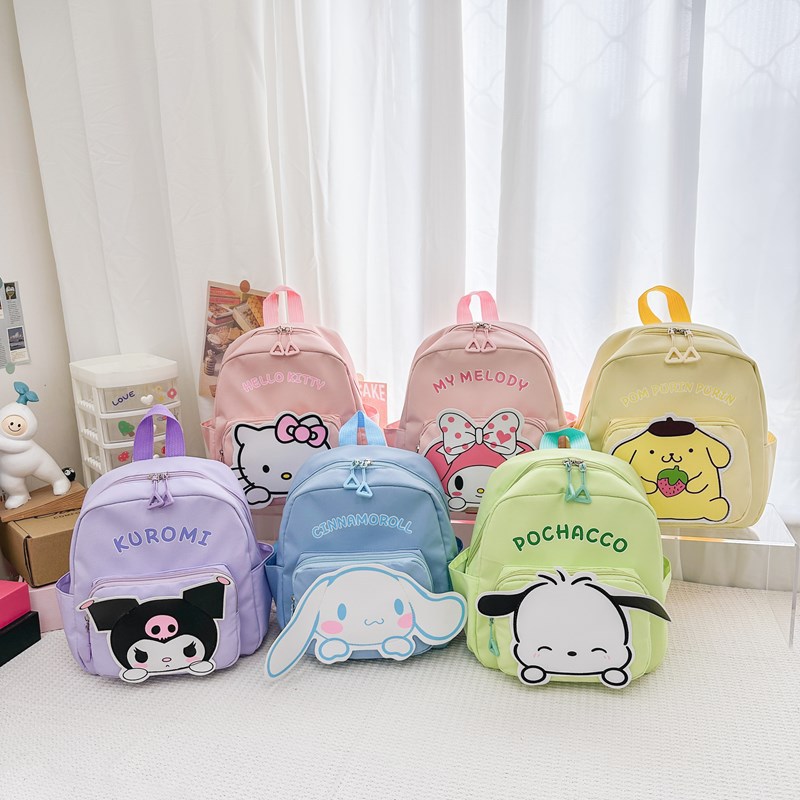 Kindergarten schoolbag for boys, cartoon ultra-light, children's small backpack for going out, fashionable travel bag for little girls, cute backpack details Picture