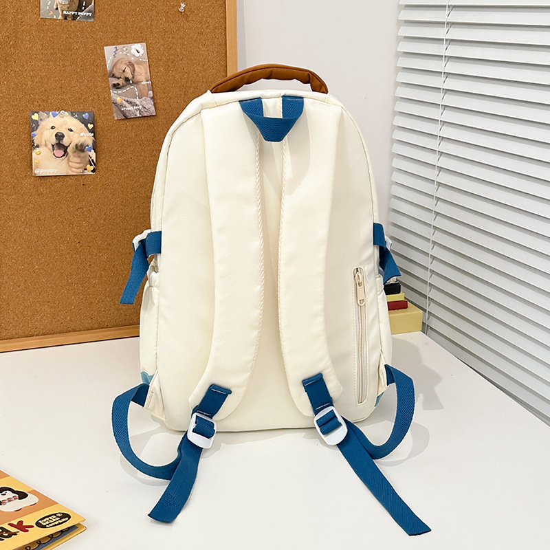 Japanese-style InS-style soft and cute girl backpack, trendy graffiti casual primary school student lightweight two-piece schoolbag Specification drawing