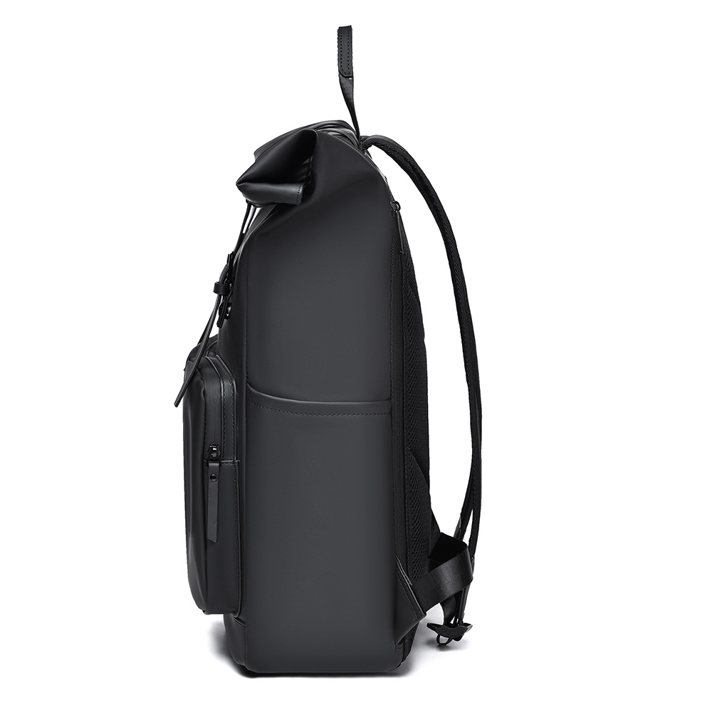 Street trend folding rolled-up backpack, large-capacity backpack for men, high-end casual travel backpack for men Specification drawing