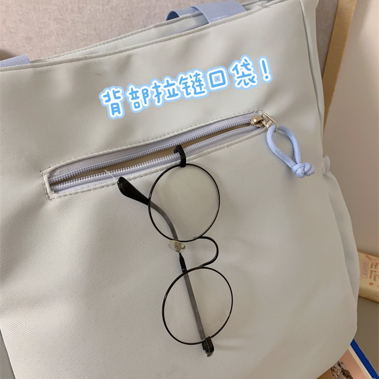 College-style versatile, simple, large-capacity classroom book bag, messenger bag for girls, transparent, slung shoulder, crossbody bag for kids, pain bag Application Scenario