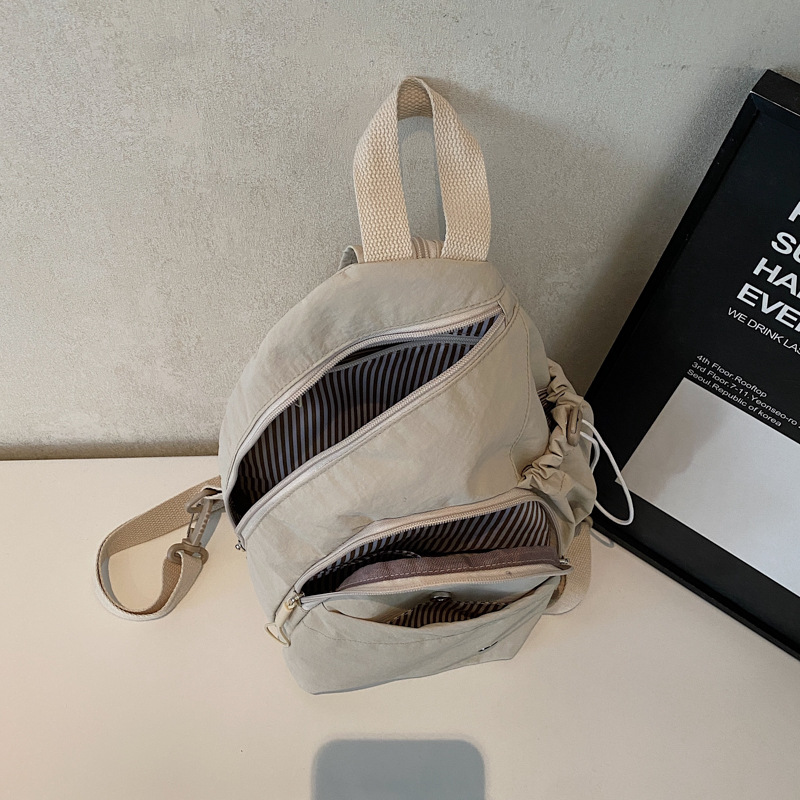 Fashionable and simple backpack, casual large-capacity travel backpack, versatile school bag for college students, lightweight travel bag for reducing burden Specification drawing