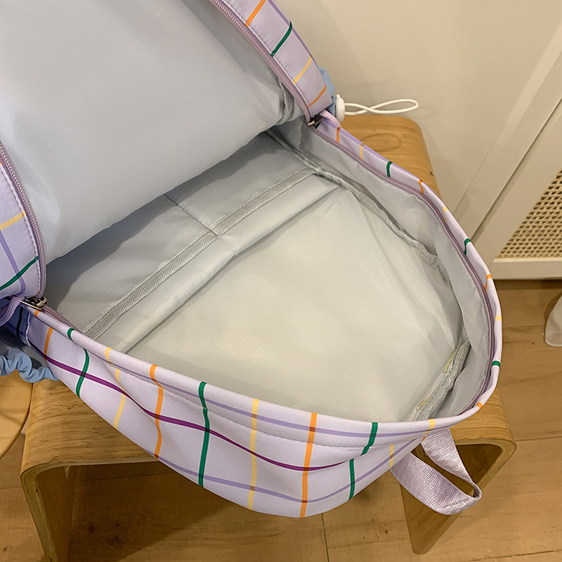 The new schoolbag is in the style of Korean ins academy. It is a high school backpack with a high appearance level and a two-piece backpack for primary school students Application Scenario