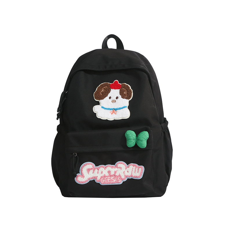 A new high-appeal Japanese-style Instagram fresh and cute puppy backpack for women, casual, simple, lightweight and large-capacity backpack Item Picture