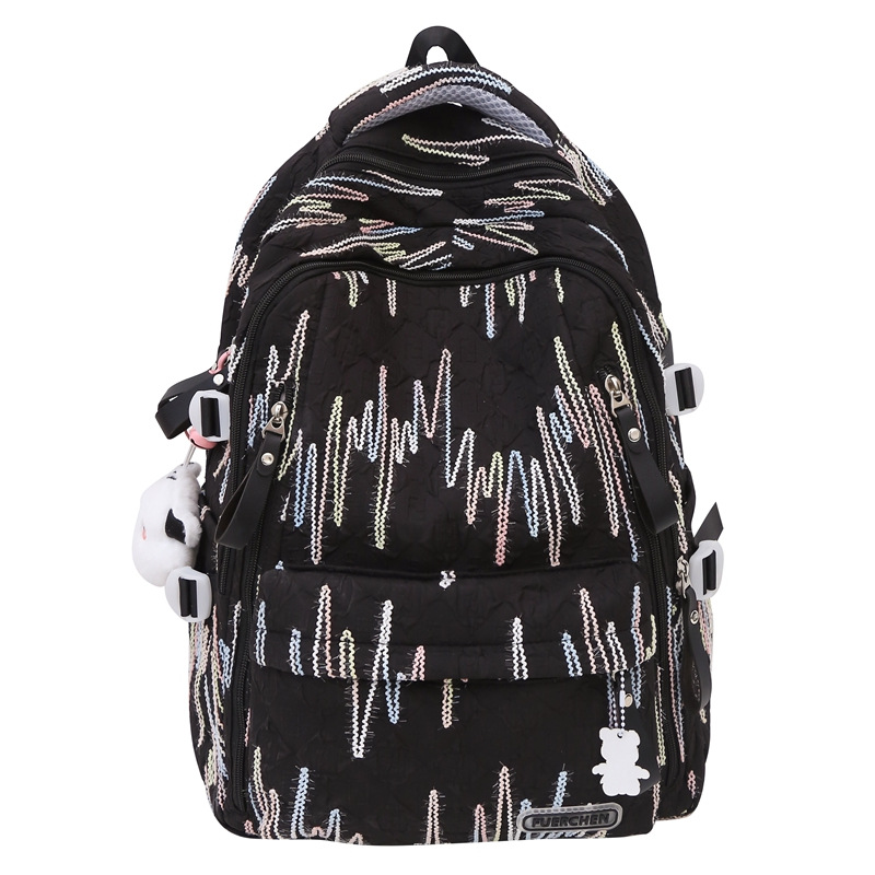Schoolbag girl on Instagram, Japanese-style junior and senior high school students, Korean-style campus versatile and weight-reducing backpack, two-piece backpack set for girls Item Picture