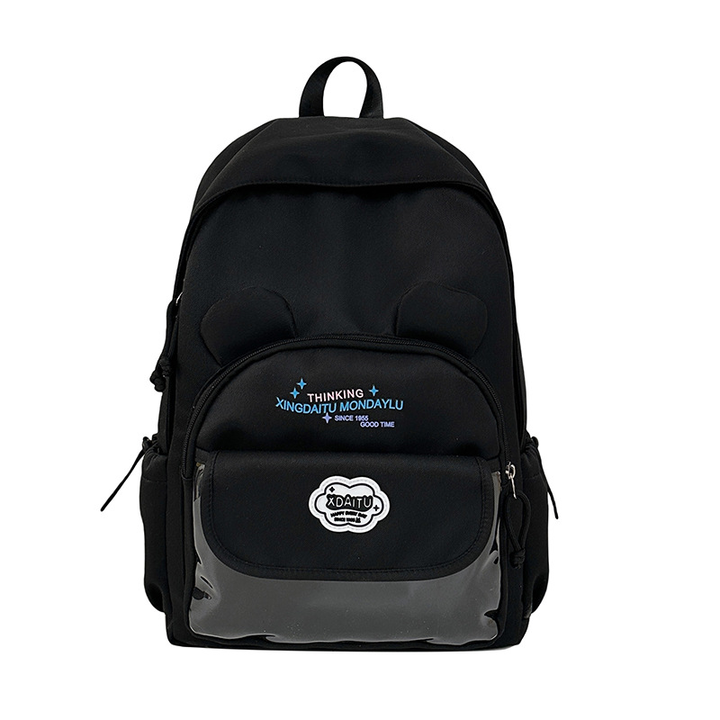 The new Japanese-style ins high-appearancy-level, fresh and sweet macaron-colored backpack is a simple and lightweight backpack for junior and senior high school students Item Picture