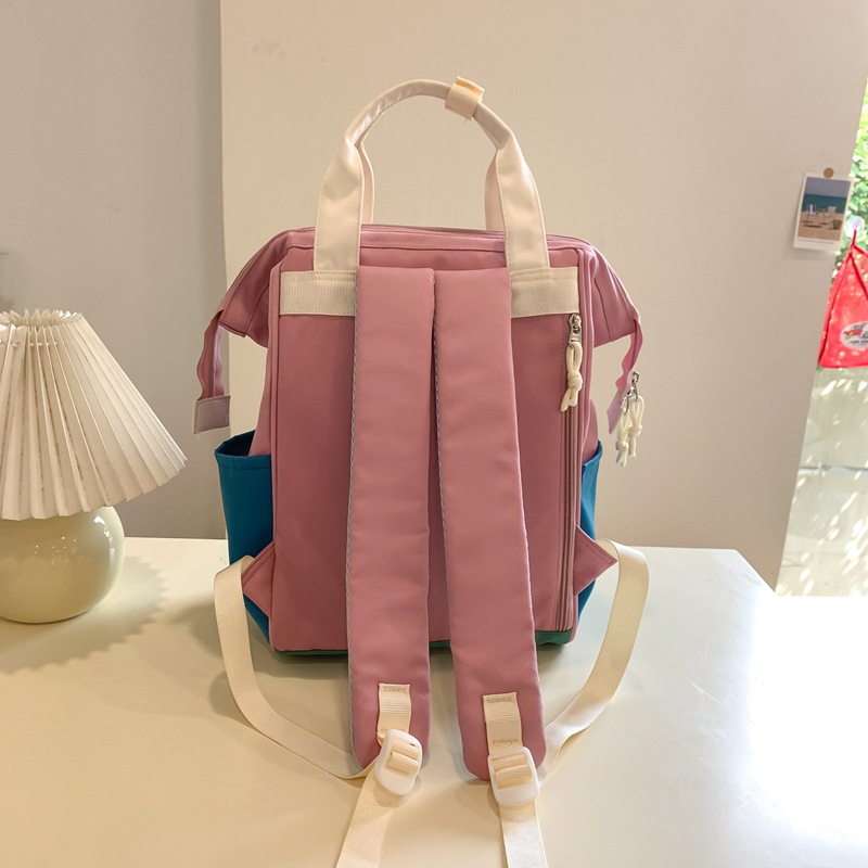 Korean-style ins school style versatile schoolbag, Japanese-style cute girl college student hand-held backpack, hot mom with kids bag Specification drawing