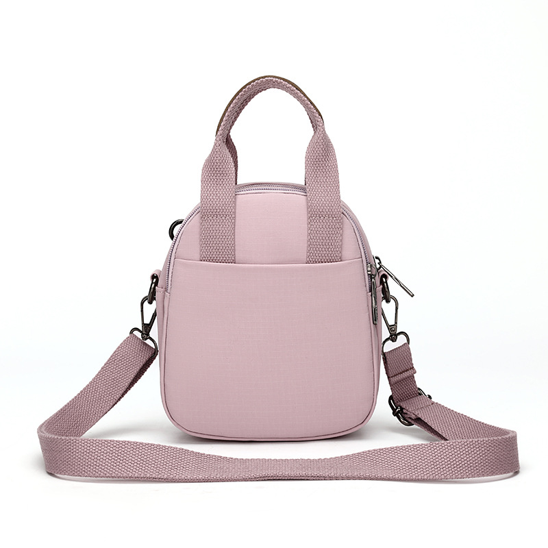 Lightweight, multi-layered and versatile phone bag, summer bestseller canvas crossbody bag, casual and stylish mini hand-held single-shoulder bag Specification drawing