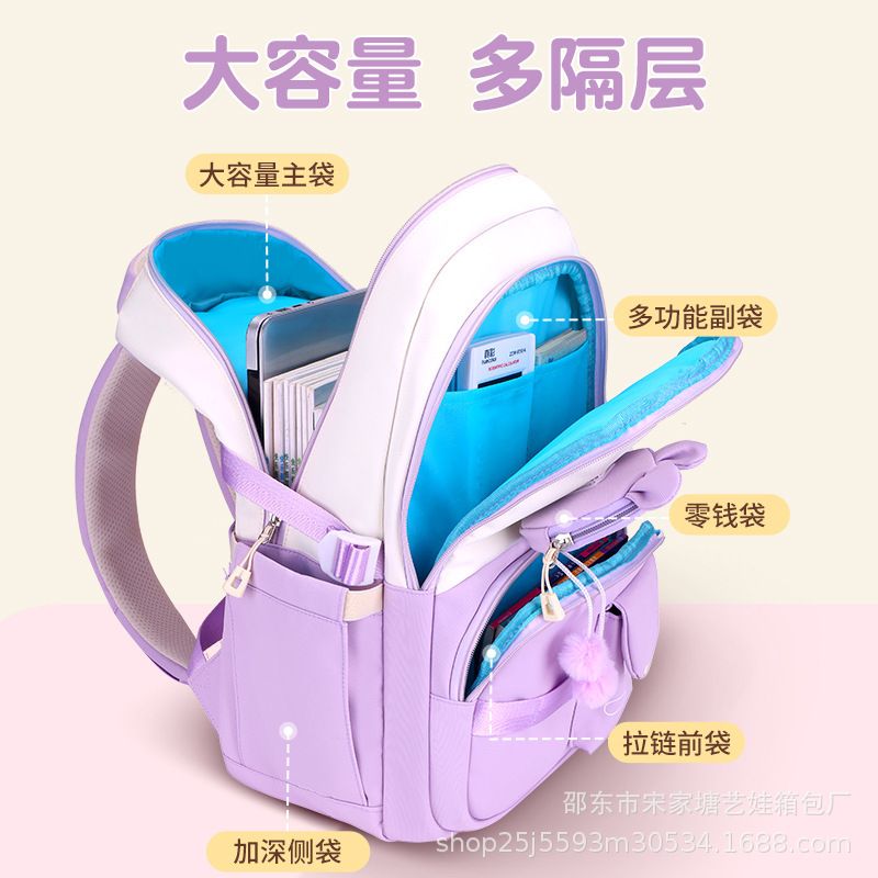 New schoolbag for primary and secondary school students 1-3-6 large capacity casual backrest backpack for grade children ultra-light backpack Application Scenario