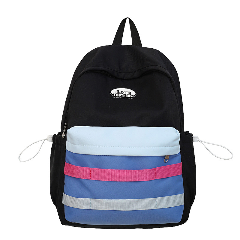 A new high-appeal cartoon girl style Japanese-style Instagram fresh and color-blocking backpack for junior and senior high school students Item Picture