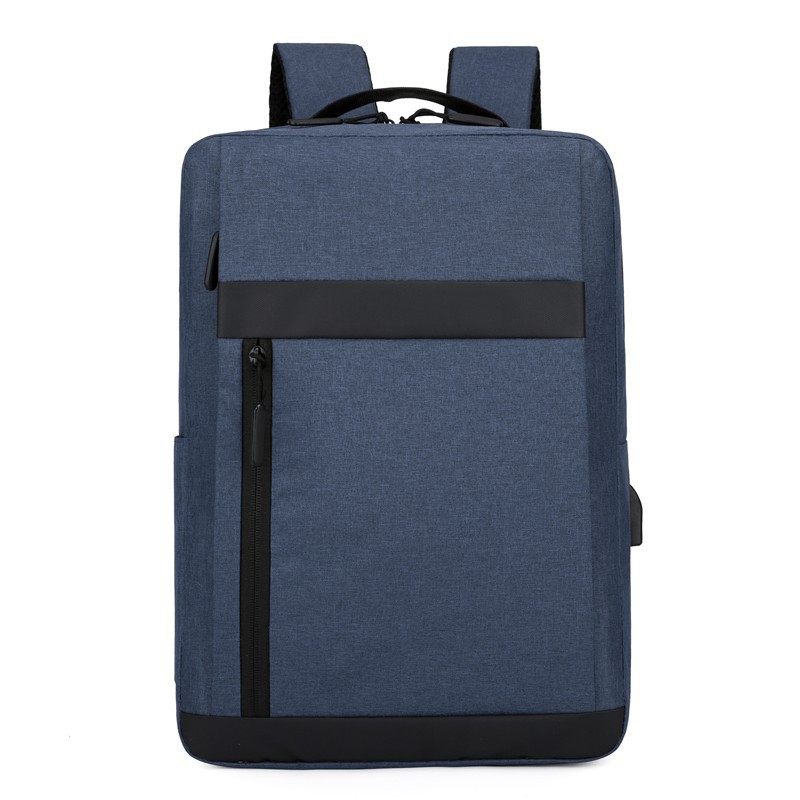 【 Customized 】logo large-capacity backpack, simple business casual backpack, multi-functional usb computer bag for commuting Item Picture