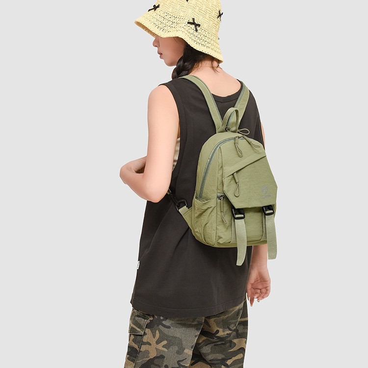 New high-appeal forest-themed backpack for couples, casual, simple, lightweight, commuting, fashionable and versatile outdoor hiking backpacks details Picture