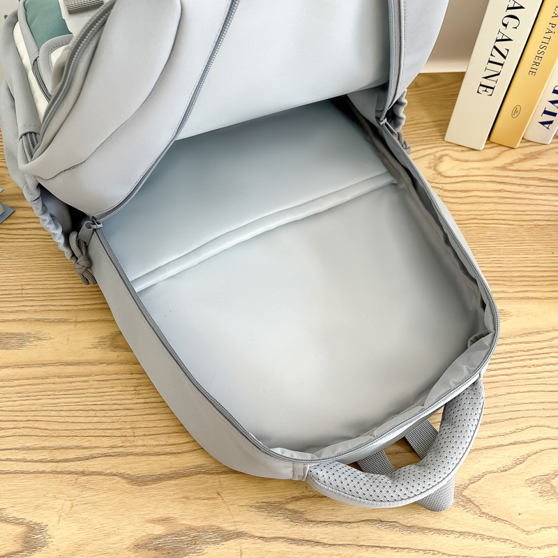 New breathable, load-reducing and spine-protecting large-capacity lightweight schoolbag for grades three to six, a versatile backpack for niche commuting Specification drawing