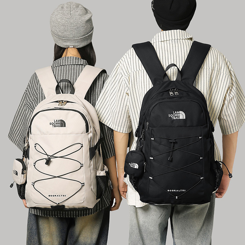 New high-appearancelevel, niche design, trendy and cool drawstring backpack for couples, simple and lightweight travel backpack with large capacity full figure