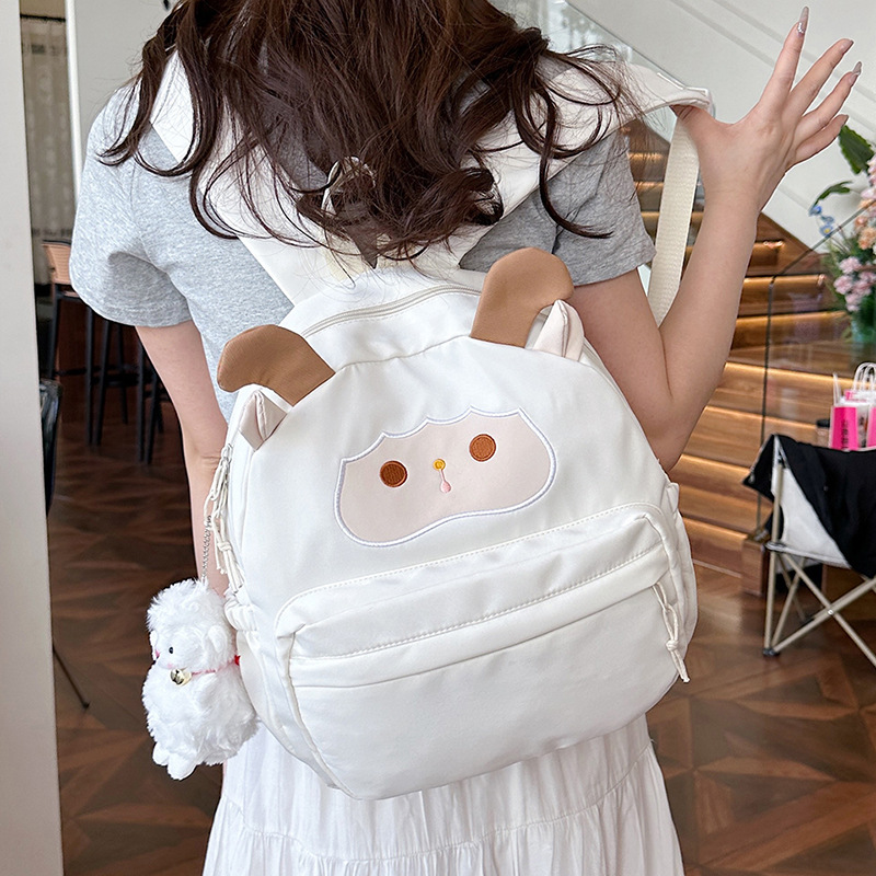 Cute mini lamb backpack, light and small, cute little schoolbag, small backpack for primary school girls to travel full figure