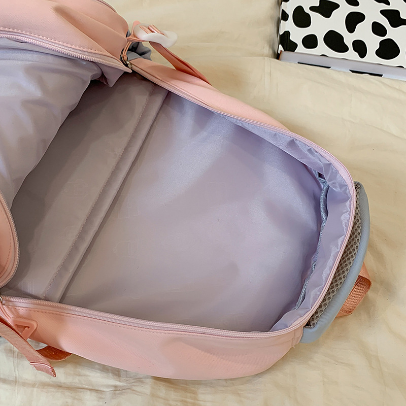 Korean version of Little Star schoolbag, girls' Instagram dopamine Schoolgirl style backpack, large-capacity student casual backpack Application Scenario