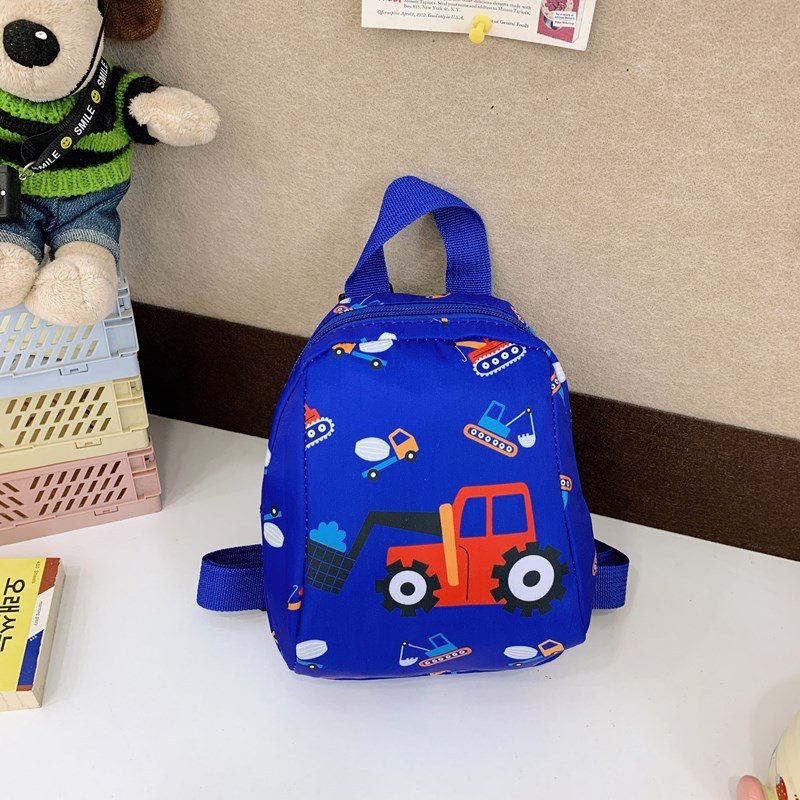 The new cartoon dinosaur double-shoulder backpack for boys and girls with anime prints is a fashionable and trendy backpack for kindergartens Specification drawing