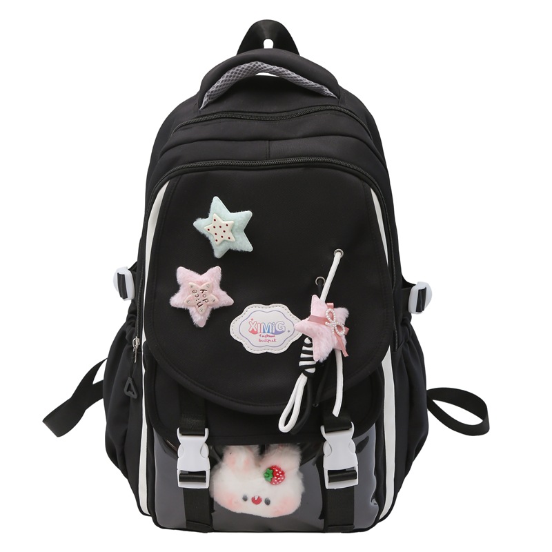 Korean version of Little Star schoolbag, girls' Instagram dopamine Schoolgirl style backpack, large-capacity student casual backpack Item Picture
