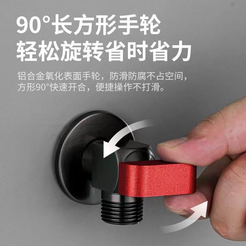 Brass ball core Angle valve, large flow fully open Angle valve, water heater control valve, 4-inch ball Angle valve, one inlet and one outlet Application Scenario