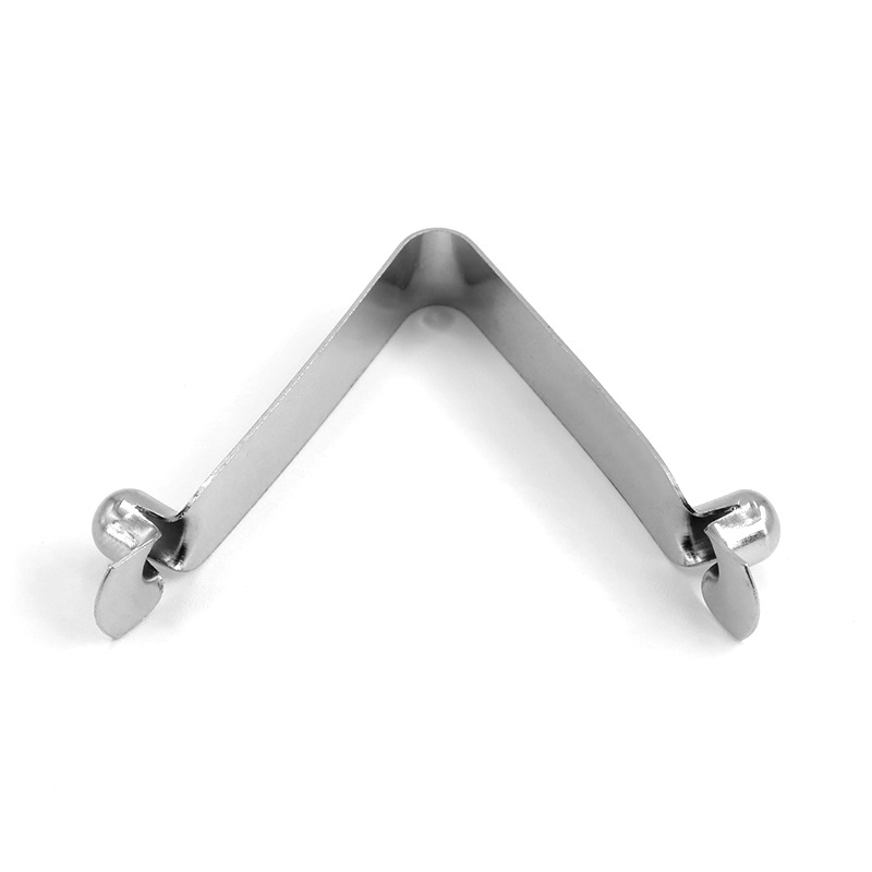 Factory direct supply of double-bead V-shaped spring plates, spring steel, special-shaped U-shaped spring plates, solid riveted spring plates positioned inside the tube Item Picture
