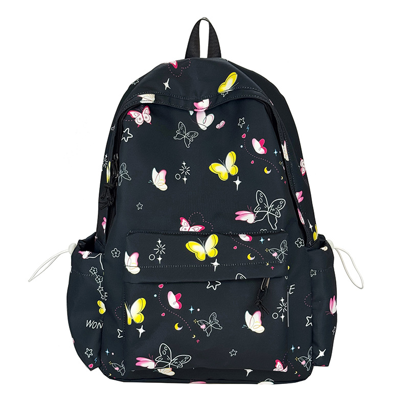 The new forest-themed ins high-appearance-level fresh and sweet candy-colored cute butterfly backpack is a lightweight backpack for girls Item Picture
