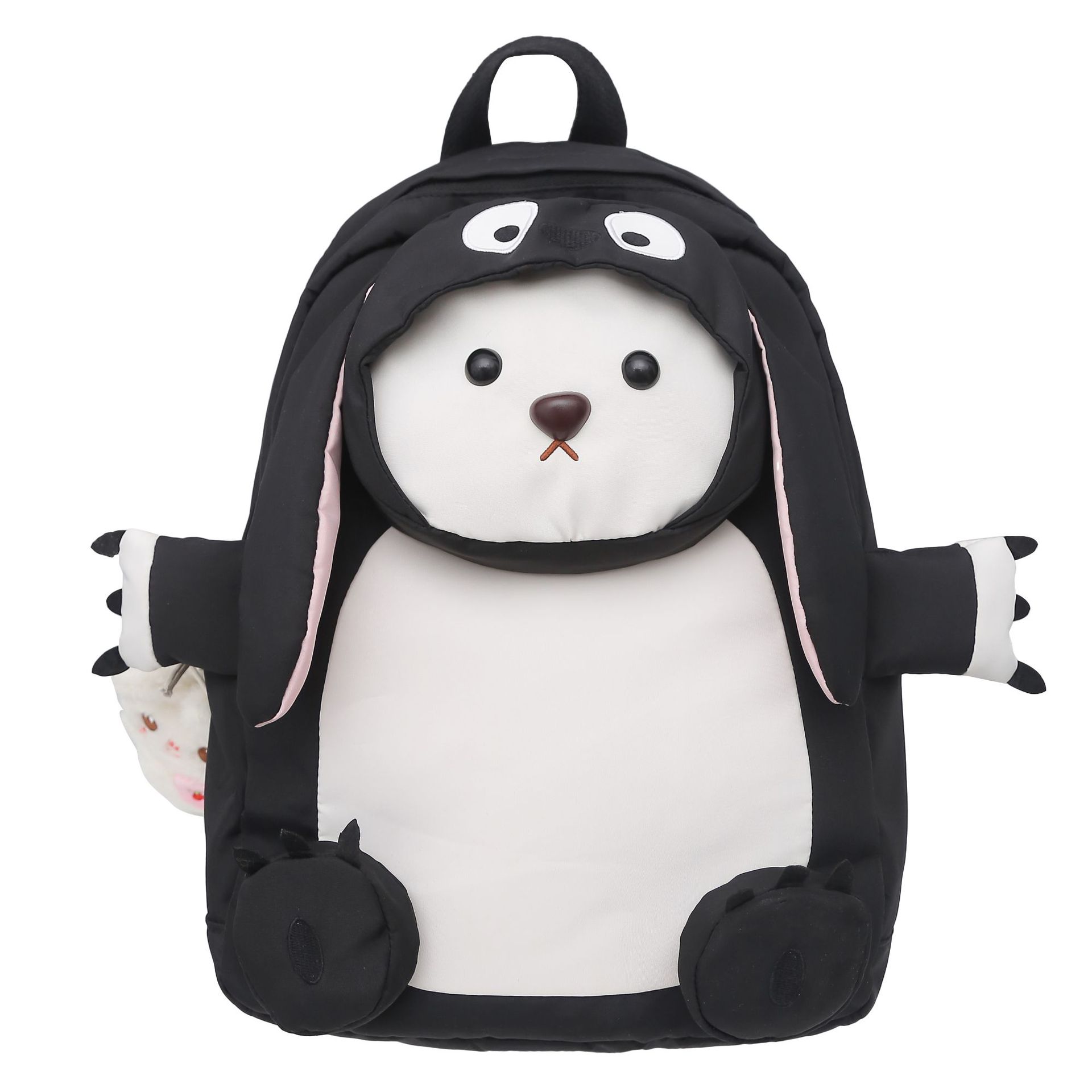 Cute cartoon backpack for girls, Korean version of long-eared bear, junior high school student doll backpack, and schoolbag for grades three to six of primary school students Item Picture