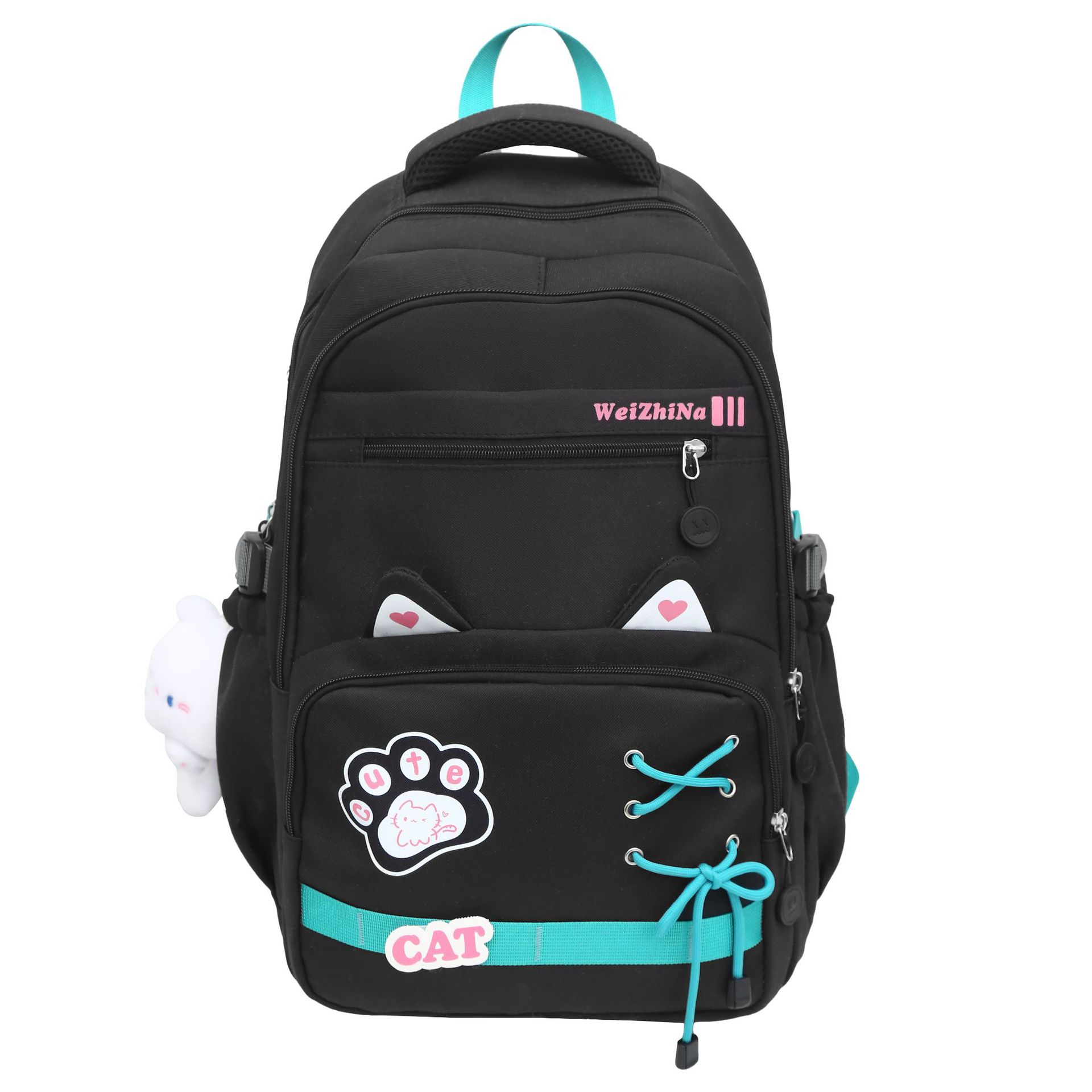 2025 New cute ins Korean version large-capacity schoolbag for junior and senior high school students, versatile sweet backpack, lightweight backpack Item Picture