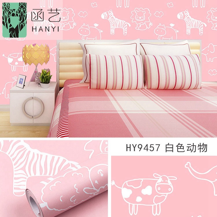 pvc self-adhesive wallpaper, cartoon bedroom, children's room, starry background wallpaper, self-adhesive wholesale, dormitory instant adhesive, waterproof Specification drawing