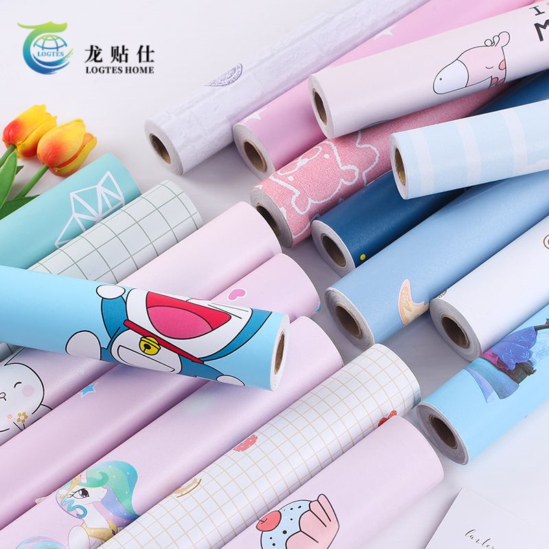 Home self-adhesive wallpaper, cartoon wall stickers, wall paper, children's bedroom room renovation, anime wallpaper, waterproof details Picture