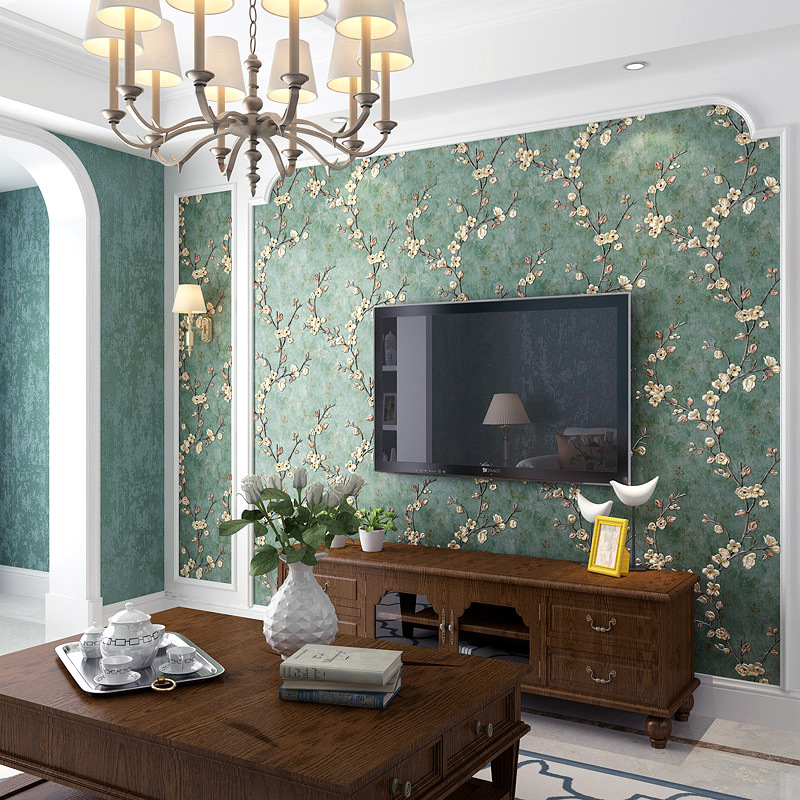 Self-adhesive wallpaper, European-style 3D stereoscopic precision pressed non-woven fabric thickened wallpaper, bedroom, living room, TV background wall stickers Application Scenario