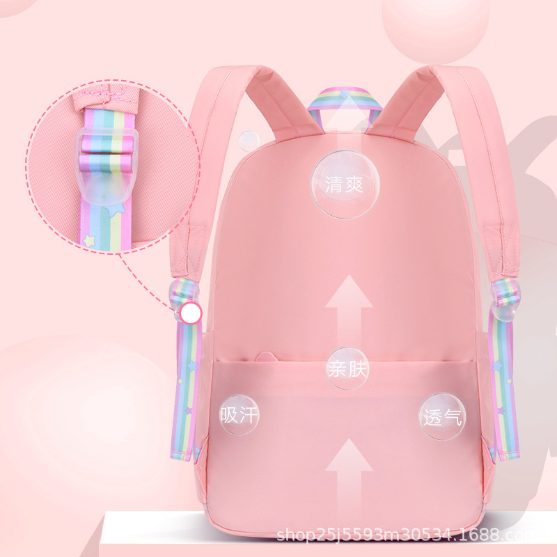 New large-capacity multi-functional backpacks for girls from grades one, two, three to six, featuring a refrigerator style Application Scenario