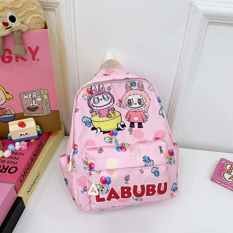 The new cute printed cartoon schoolbag for the summer of 2025 is a fashionable light and simple backpack for boys, girls and primary school students Specification drawing