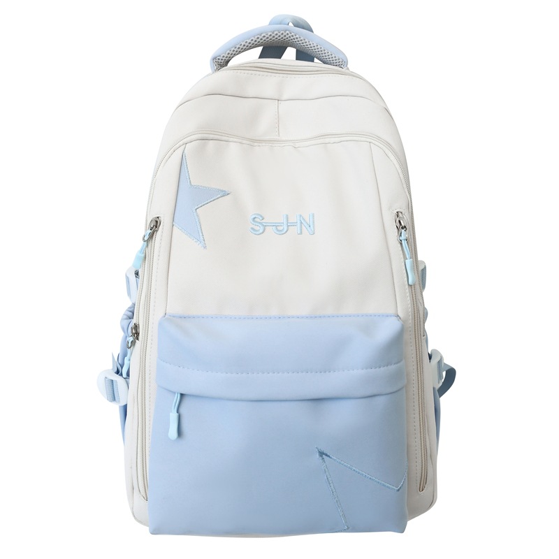 "Fresh and clean schoolbag for girls, high appearance level, large-capacity backpack for primary school students, cute campus backpack for middle school students. Item Picture