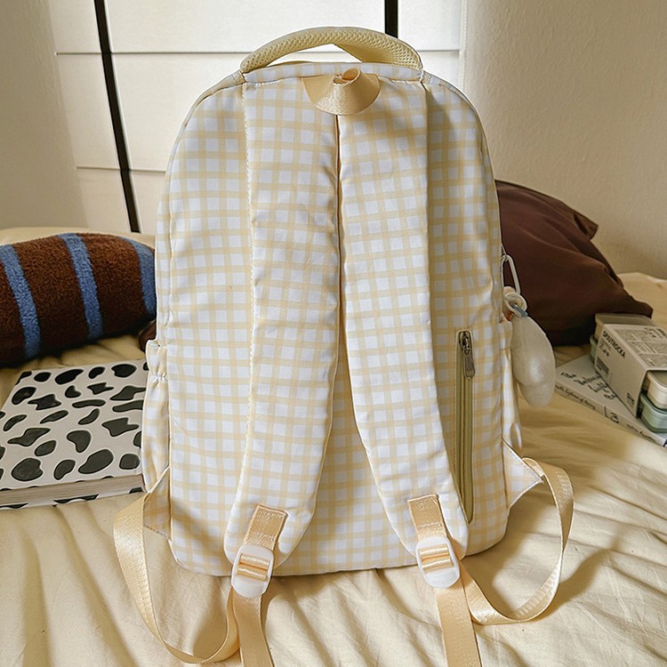 A new Japanese-style high-appearance-level, fresh and sweet 2D "smug pain bag" for girls, a large-capacity backpack for junior and senior high school students Specification drawing