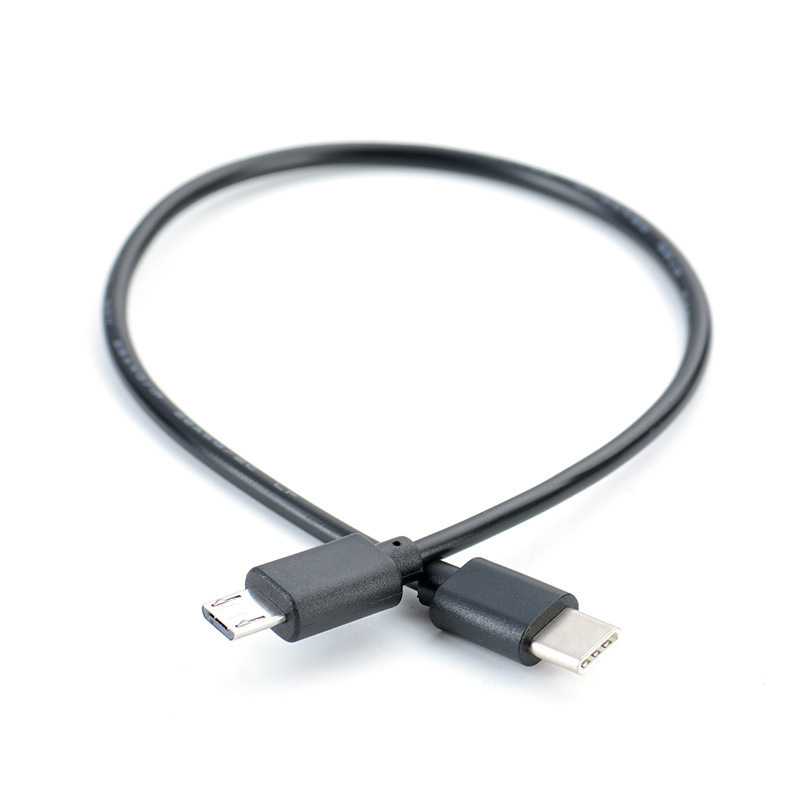 type-c to micro usb data cable, Android phone mutual charging and replication charging cable, male headphone cable with otg full figure