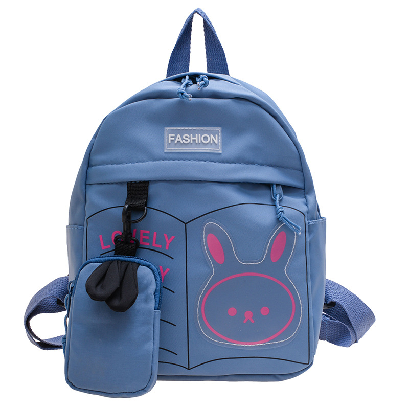 Schoolbag, kindergarten Korean cartoon cute little rabbit, large-capacity nylon waterproof children's backpack, travel backpack trend Item Picture