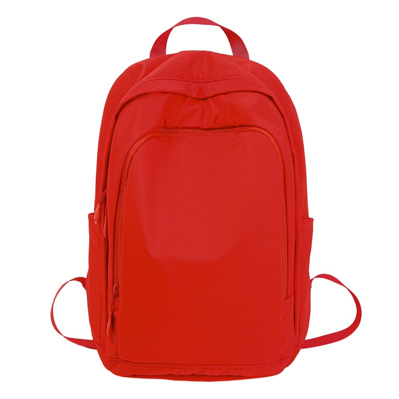 A new solid-color high-end backpack from the Korean version of ins, a large-capacity, casual and simple travel bag for junior and senior high school students Item Picture
