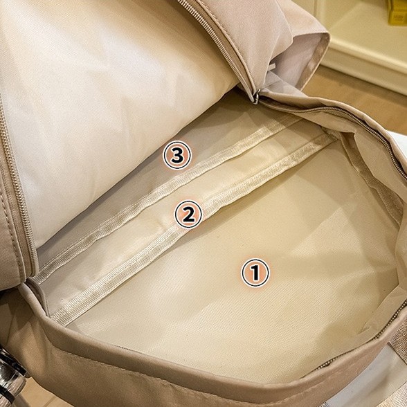 The 2025 new style of ugly and cute large-capacity backpack is unique and adorable. It's a cartoon and funny backpack for students in grades 1 to 6 Specification drawing