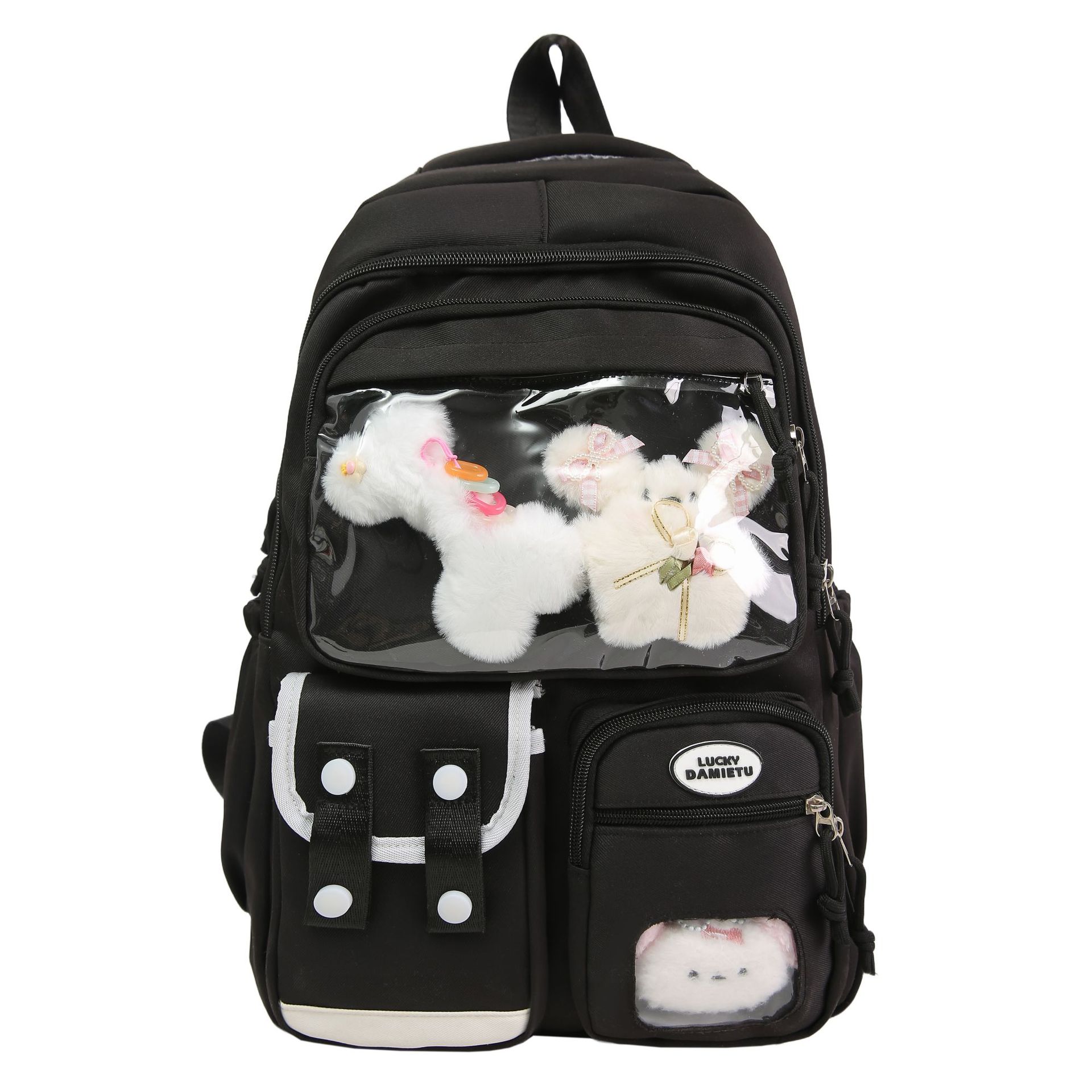New college-style ins sweet and cute schoolbag for junior and senior high school students, high appearance level, large-capacity backpack for grades 3-5 Item Picture