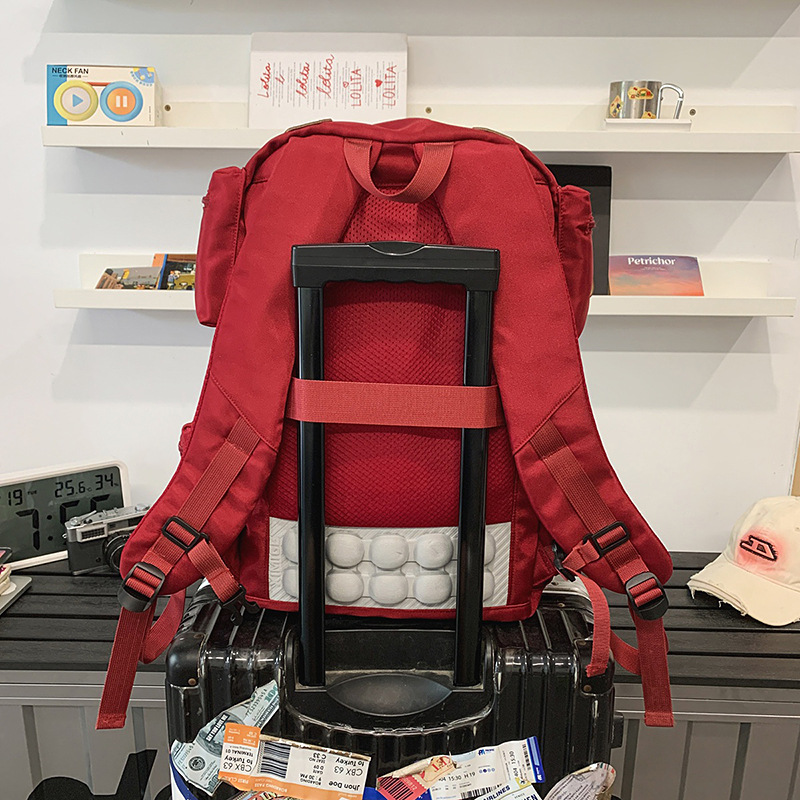 New type of schoolbag for men, high-quality air-cushioned backpack for junior and senior high school students, large-capacity outdoor sports backpack Specification drawing