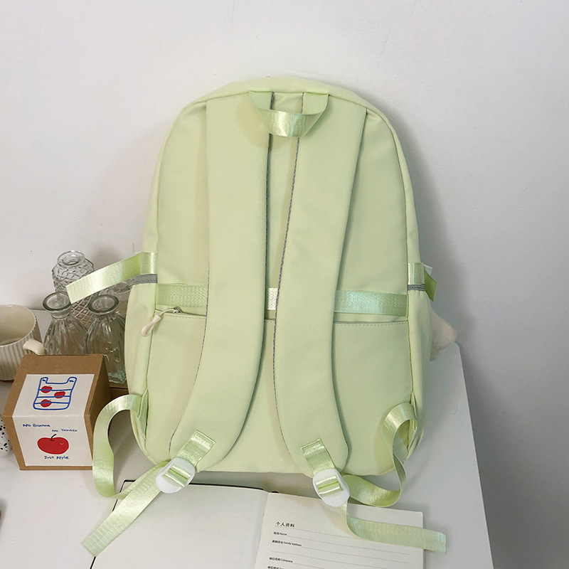 "2D schoolbag for girls, high appearance level, dopamine transparent pain bag for primary school students, large-capacity Japanese-style backpack. Specification drawing