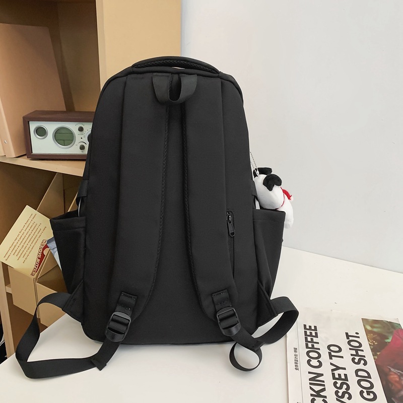 High-appearancy-level American ins sports backpacks, Korean-style ins trendy brand backpacks for junior and senior high school students with contrasting colors and multiple compartments Specification drawing