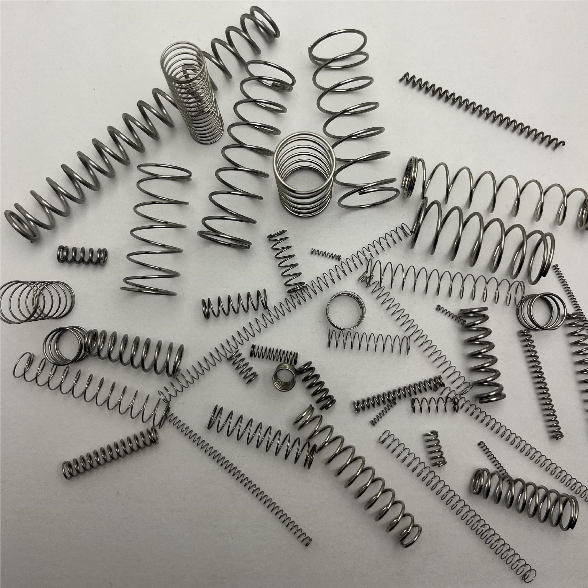 304 stainless steel spring pressure compression shock absorption return position large and small spring compression spring Y-type spring Specification drawing